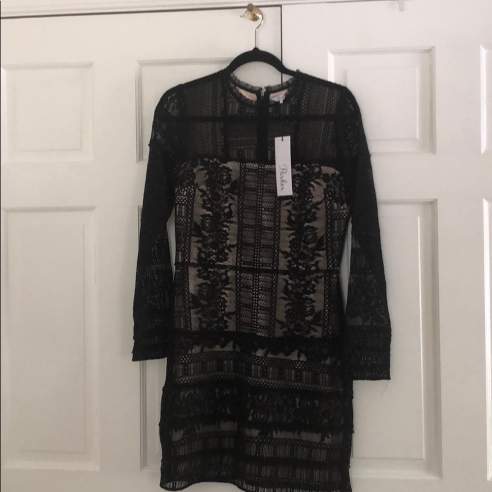 Black Lace Parker Dress